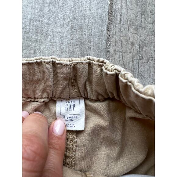 Baby Gap Toddler Boys Shorts Khaki Tan Beige Casual Summer Pull On Elastic 5T - Picture 3 of 8
